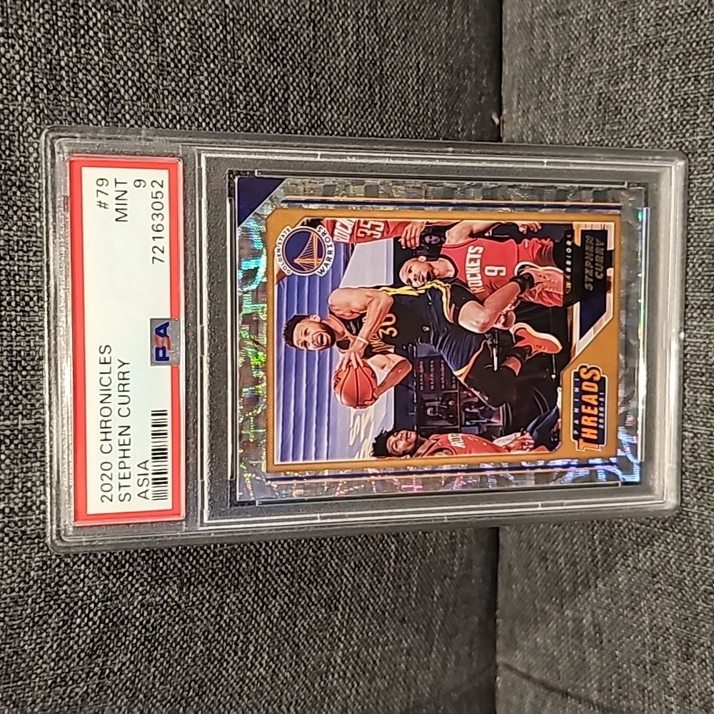 2020 Panini Chronicles Threads Asia Stephen Curry PSA 9
